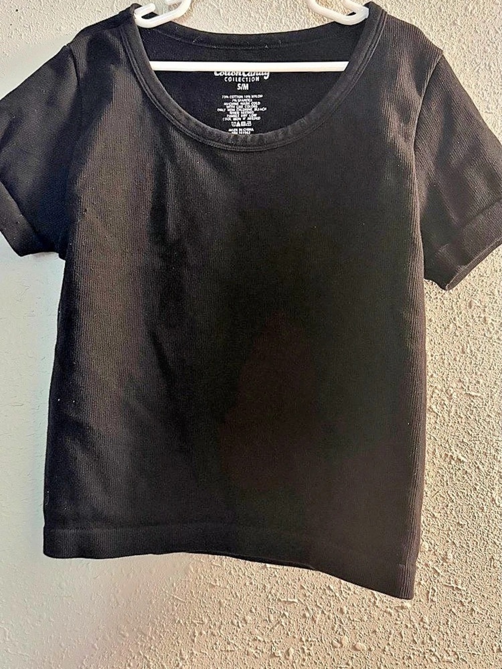 COTTON ON Black Short Sleeve Tee Size Small Like New
